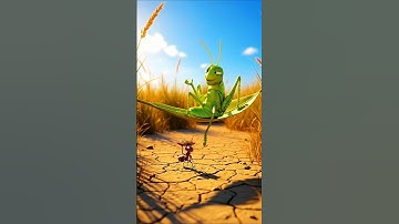 Hardworking Ant vs Lazy Grasshopper 🐜 | Moral Story for Kids | Hindi animation shorts