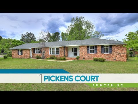 1 Pickens Ct., Sumter, SC home video tour