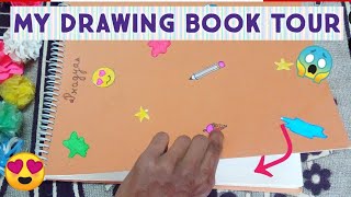 What's in my Drawing Book 😱 | Drawing Book Tours | sketchbook tour | Drawing | Painting |Art | Craft