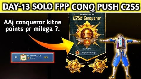 DAY-13 Solo fpp conqueror rankpush C2S5 | Solo fpp matching problem | Solo fpp conqueror tips |