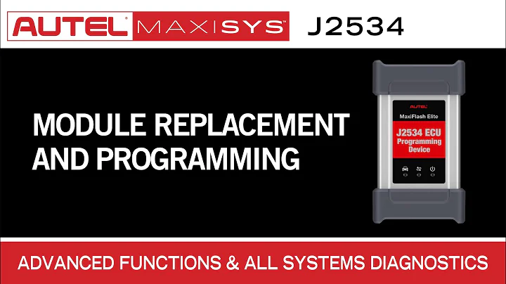 Autel J2534 Use For Module Replacement and Programming