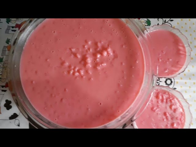 COMO FAZER CANJICA ROSA SUPER CREMOSA# CANJICA PINK DELICIOSA