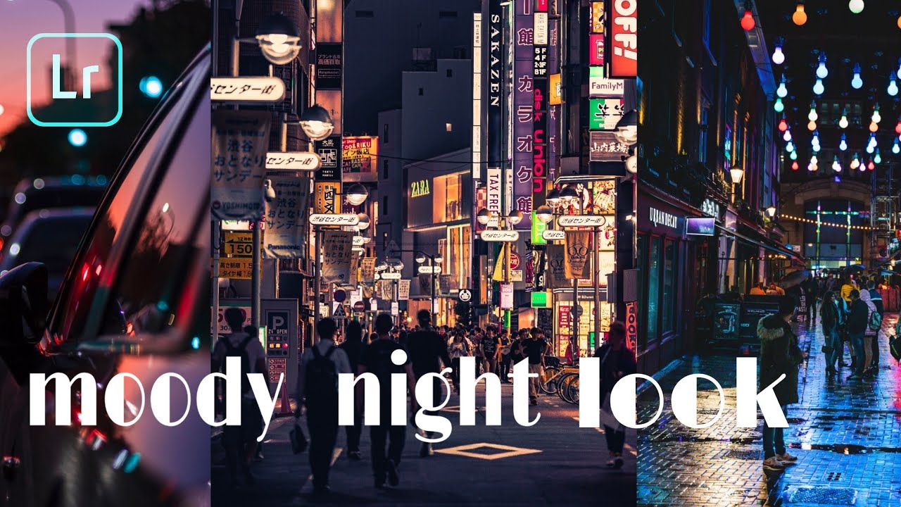 Moody night look | lightroom mobile preset free DNG \ XMP