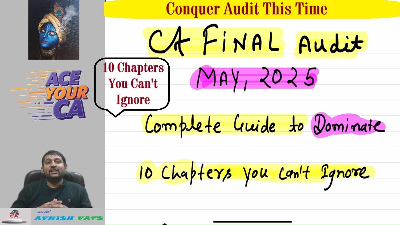 CA Final Audit : Complete Guide to Dominate in May 2025 - YouTube