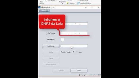 Monitor de Xml - Instalação do aplicativo de envio