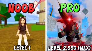 Level 1 NOOB to Max Level using MAMMOTH Fruit in Blox Fruits Update 20!