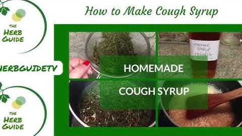 How to Make a Herbal Cough Syrup|Thyme Cough Syrup