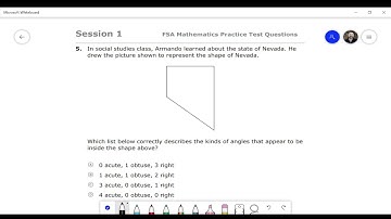 FSA Math Practice Test Session 1 #5