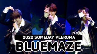 [하성운직캠] 블루메이즈 Bluemaze (HA SUNG WOON FanCam) | 2022 썸데이플레로마 SOMEDAY PLEROMA @20221009