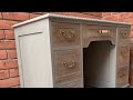 Vintage Desk Upcycle | Curbside Find Makeover with Rustoleum Chalked Chalk Paint | MelDidItHerself