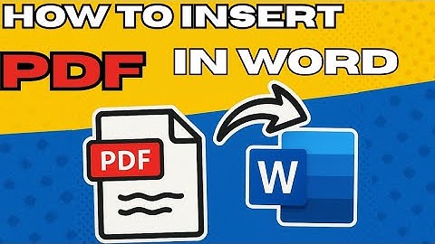 How to Insert PDF into Word Document Easily | How to Add PDF to Word File | Step-by-Step Tutorial