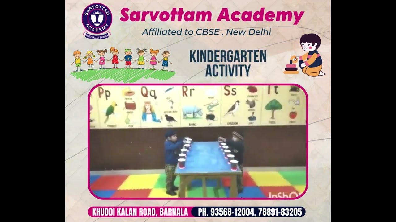 Kindergarten | Activities | CBSE | Sarvottam Academy
