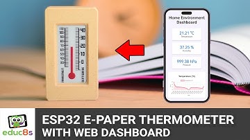 ESP32 Project: E-Paper Thermometer with Web Dashboard | DIY Smart Home (Inkplate 2)