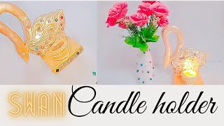 DIY candle holder//Swan//Home Decor