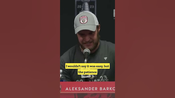 Aleksander Barkov has got JOKES about teammate Matthew Tkachuk's speed 😂 #stanleycup