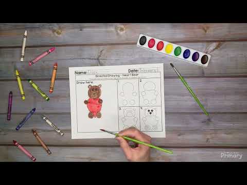 Directed Drawings for February | Cupid, bear, dragon, groundhog, tooth fairy