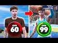 Lamelo ball build 60 ovr to 99 ovr in 1 no money spent  no mycareer