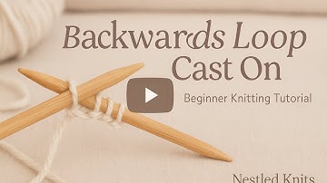 🧶 How to Do the Backwards Loop Cast On | Beginner Knitting Tutorial
