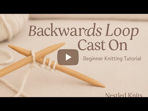 🧶 How to Do the Backwards Loop Cast On | Beginner Knitting Tutorial