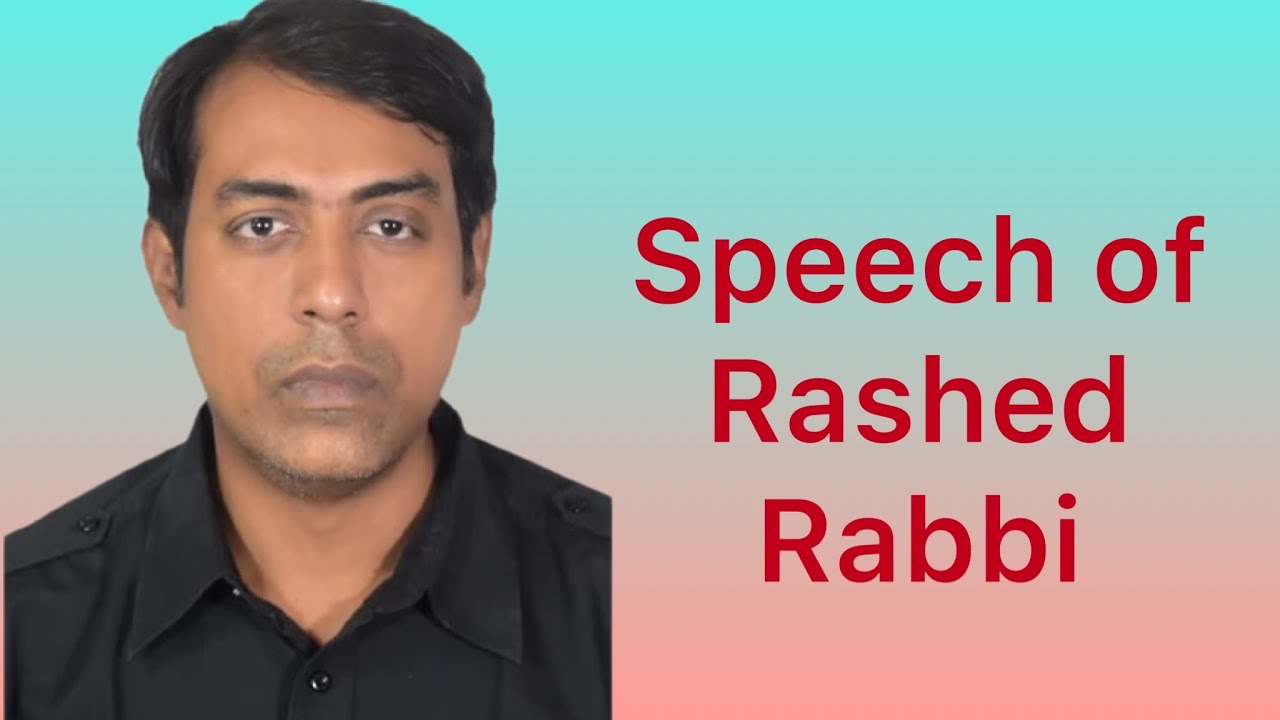 Rab Rashidi Speech of Rashed Rabbi at the 2nd Anniversary Celebration Webinar of ...