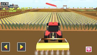 Blocky Plow Forage Farming Harvester - the corn has been herbicided and is ready to be harvested screenshot 2