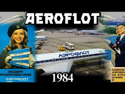 A Busy Day in Life of AEROFLOT Soviet Airlines. 1984 Vintage Film #aeroflot