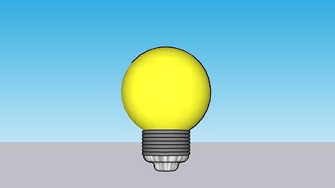 How to Make A 3D Light Bulb (SketchUp)