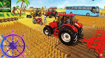 🚜 Modern Tractor Farming Driving Simulator 3D | New Tractor Games | Android Gameplay 🎮 #gaming