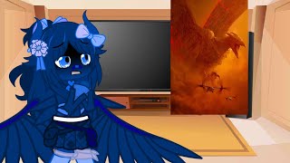 Fem blue monsterverse react to rodan attack the monarch and fights ghidorah