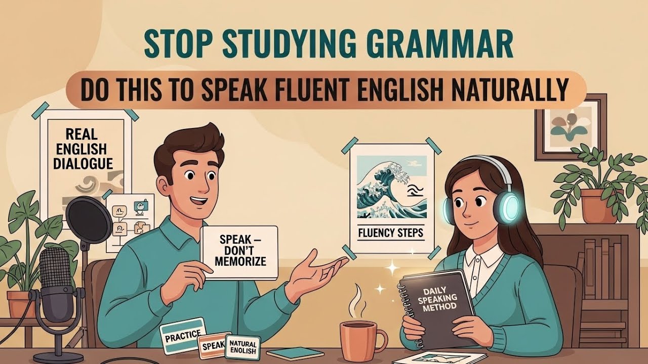 Stop Studying Grammar — Do THIS to Speak Fluent English Naturally - YouTube
