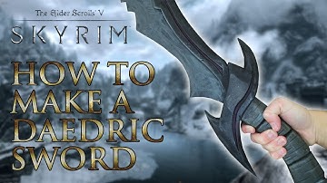 SKYRIM : How To Make -  A Daedric Sword ( Display Prop )