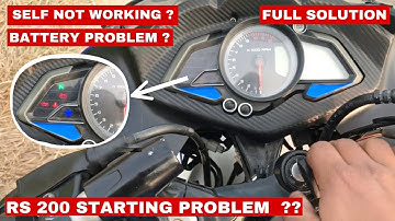 RS 200 starting problem full solution