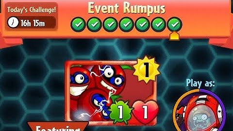 PvZ Heroes - Event Rumpus - 11/06/2018 (June 11th) - Daily Challenge (Day 7) + 3X Pack Opening