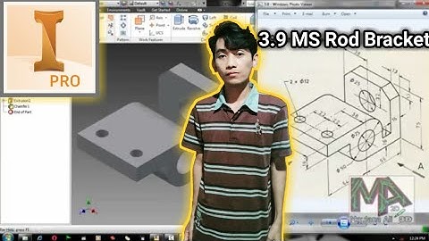 Tutorial Inventor 2013 - 3.9 MS Rod Bracket