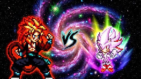 Xeno Gogeta SSJ4 V6 OP VS Shadic V3 OP (all form) in Jump Force Mugen