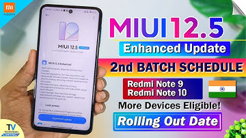 MIUI 12.5 Enhanced Edition Update 2nd Batch Device List | MIUI 12.5 Enhanced Update Device List