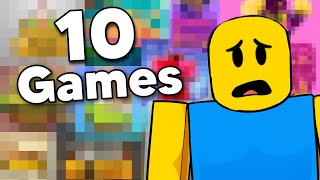 I Played 10 RANDOM Roblox Games