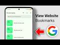 View Saved Site Bookmarks in Chrome on Android