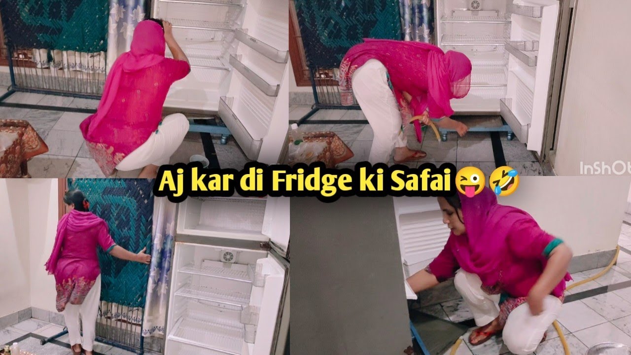 Aj Fridge Ki Cleaning Kar Di Daily Routine Morning Routine fridge-ki-front-sheet-lagane-ka-tarika-asif-khan-tv-youtube