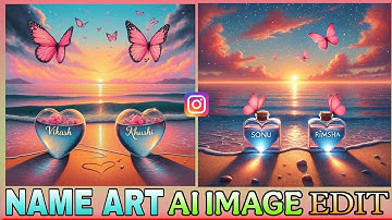 How To Create 3d Name Art ai image// Viral Name art ai photo #video