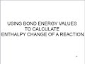 Sameer ahsun how to use bond energy