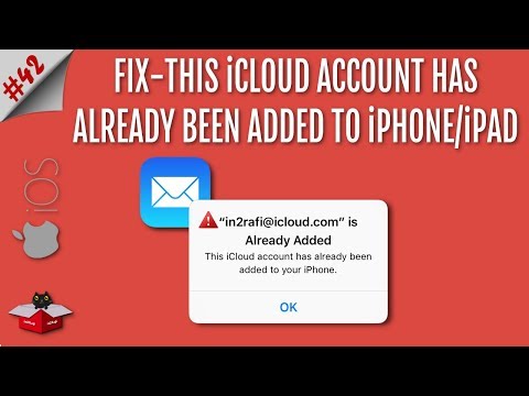 이 iCloud 계정은 이미 iPhone 또는 iPad에 추가되었습니다 | iOS 12/11/10/9/8에서 수정