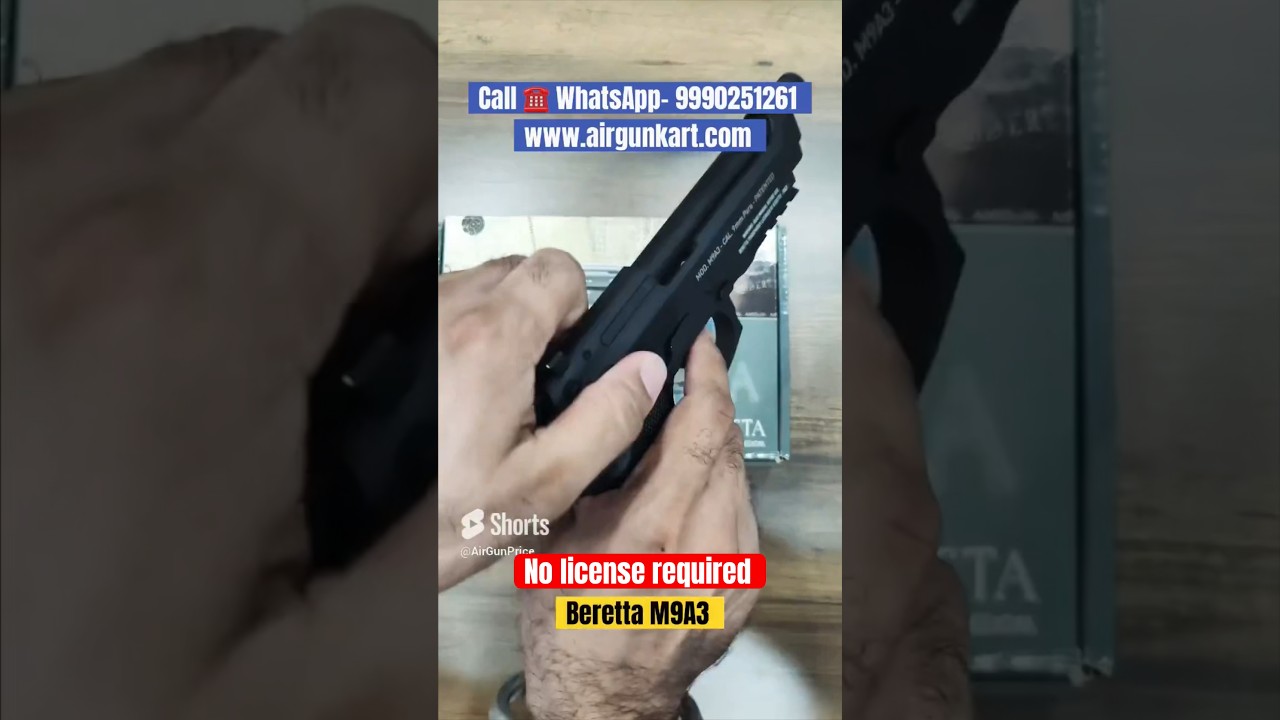 Air Gun Pistol Beretta M9A3  Co2 Blowback .177 cal | No license required 