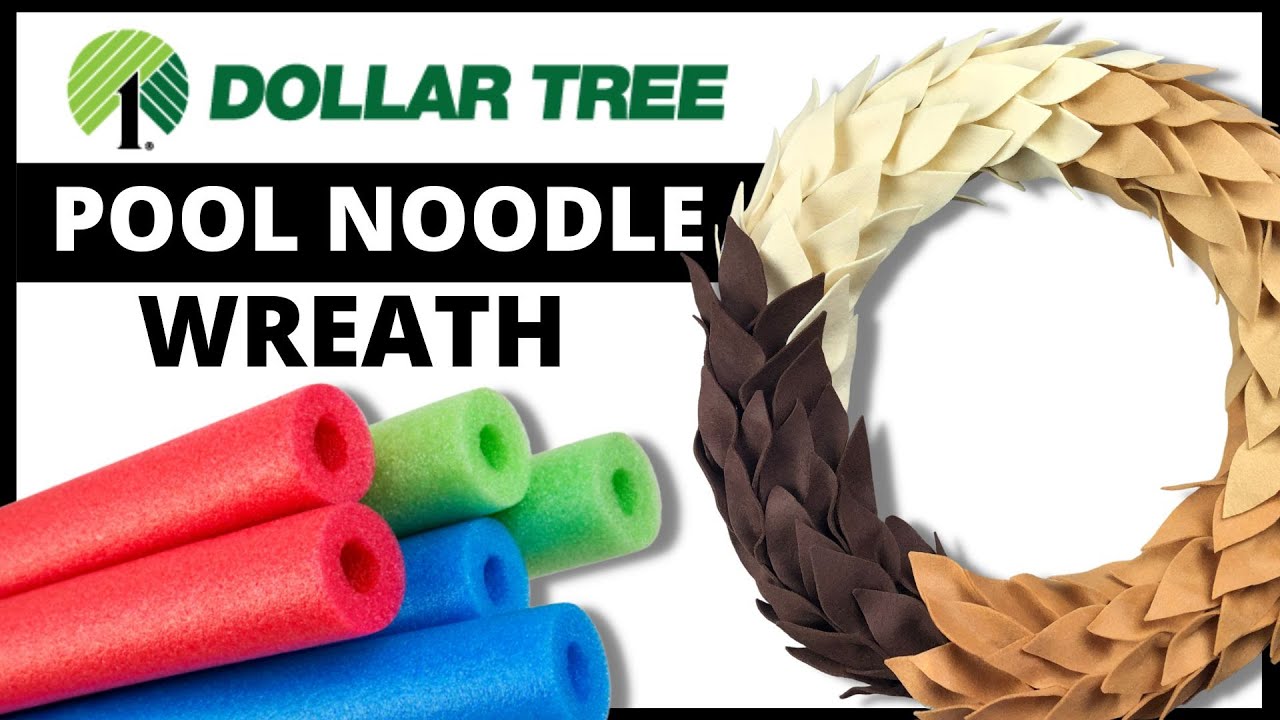 Pool Noodle Wreath - DIY Pool Noodle Wreath