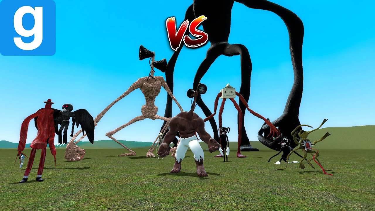 SIREN HEAD BUILDER VS ALL TREVOR HENDERSON CREATURES - Garry's Mod ...