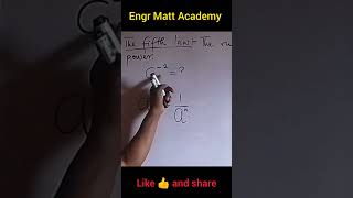 Negative index? Take the reciprocal, keep the power. Let's start simple. #Indices #EngrMattAcademy