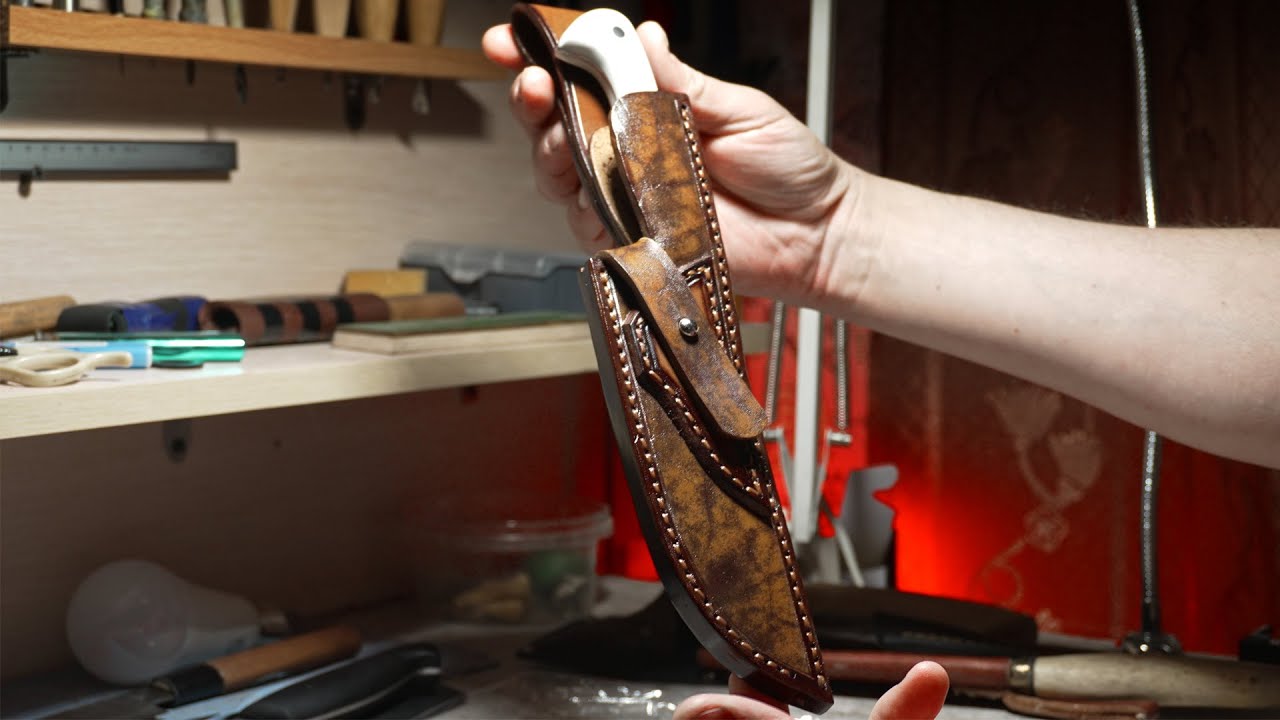Изготовление простых ножен для ножа из кожзаменителя: пошаговый видео-гид