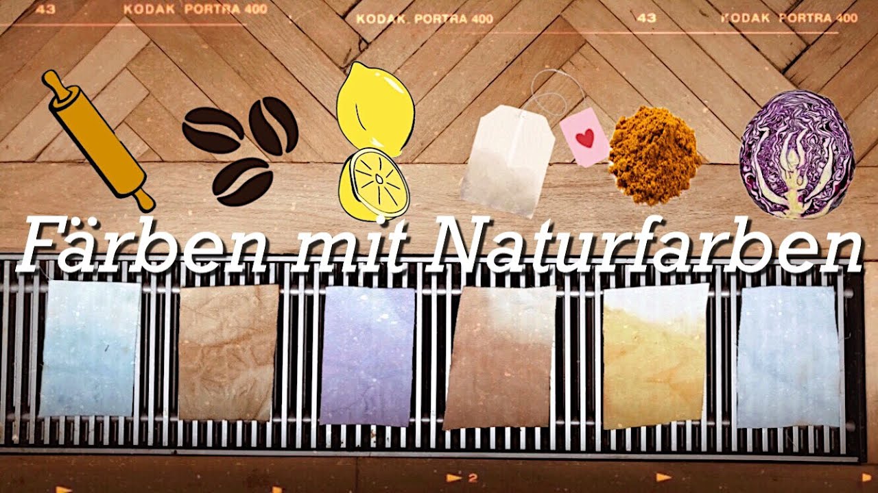 Stoffe färben mit Supermarktprodukten AKA 