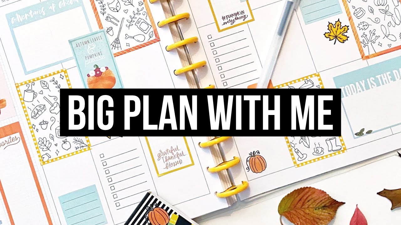 Plan With Me // Big Happy Planner // Fall Doodles! // Week of November 16-22, 2020