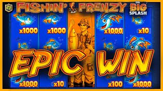 Fishin Frenzy The Big Splash 🤑 Super Massive Win! NEW Online Slot - EPIC Big WIN - Blueprint Gaming